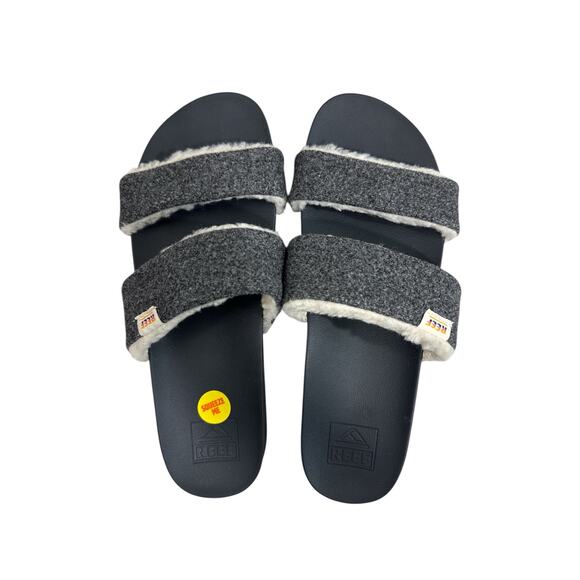 Reef Shoes - Reef Cushion Vista Snuggles Sandals Black Night Size 9 Women’s Slip On
